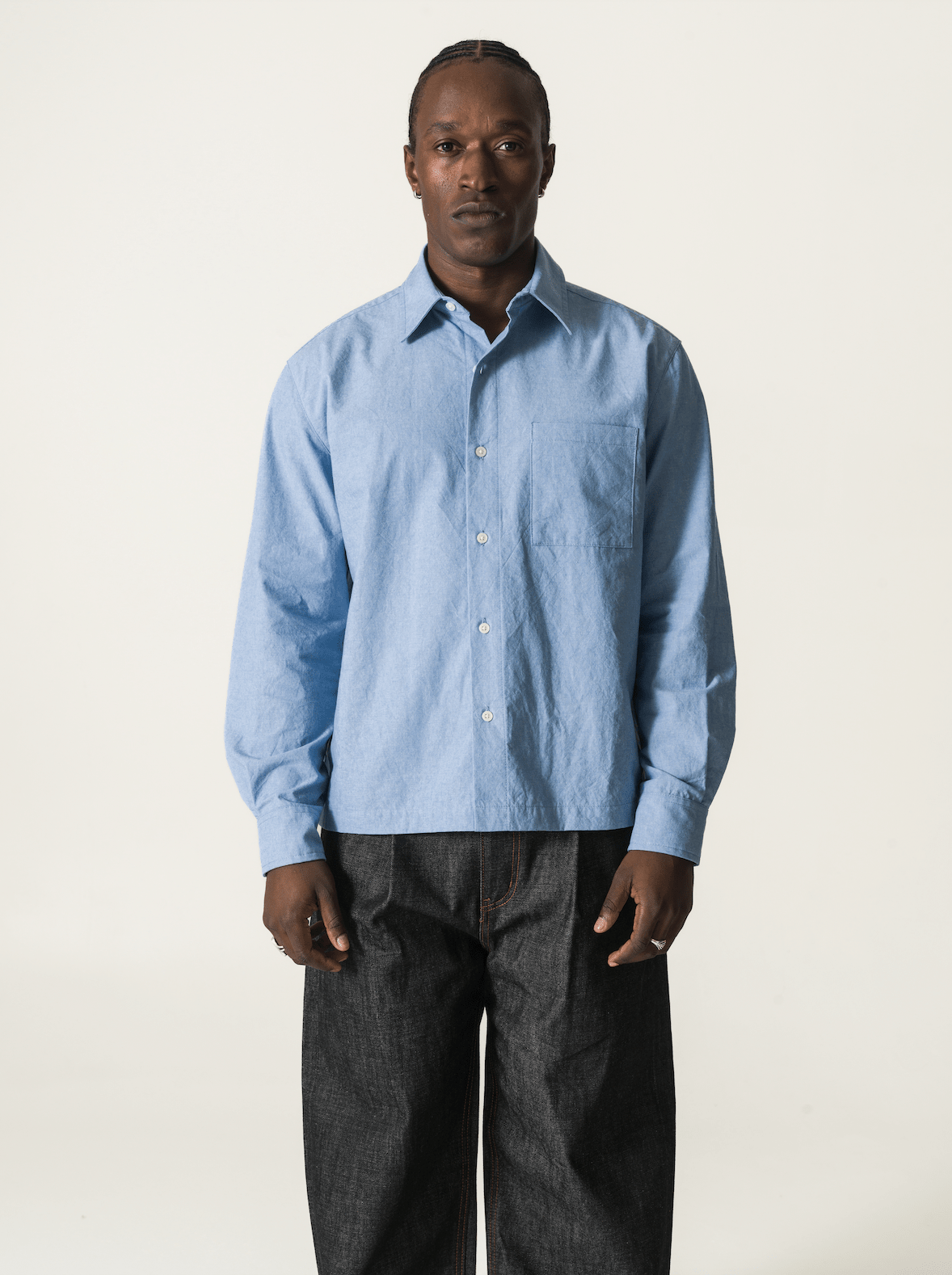 Chambray Work Shirt - Colour Plane Blanks